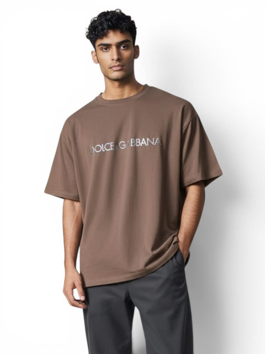 DOLCE GABBANA Oversized T-Shirt (brown)