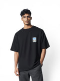 CASA BLANCA Oversized Graphic T-Shirt – Blac