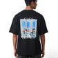 CASA BLANCA Oversized Graphic T-Shirt – Blac